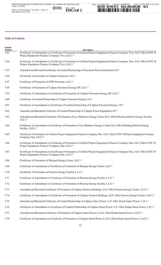 calpine  3Q05CalGen10Q