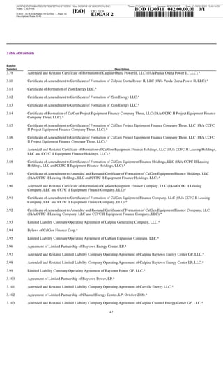 calpine  3Q05CalGen10Q