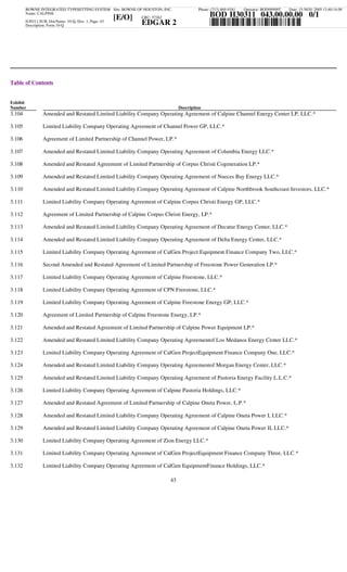calpine  3Q05CalGen10Q