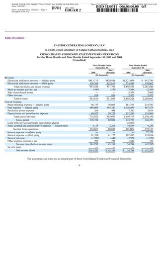 calpine  3Q05CalGen10Q