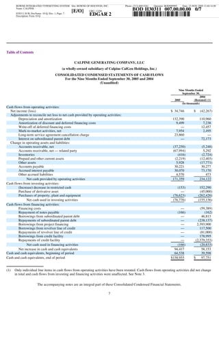 calpine  3Q05CalGen10Q