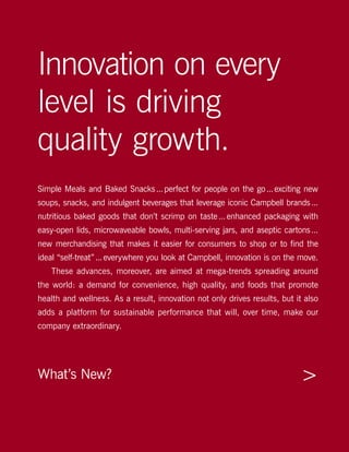 campbell soup annual reports 2005