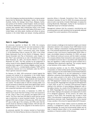 campbell soup annual reports 2005