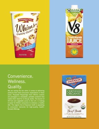 campbell soup annual reports 2005