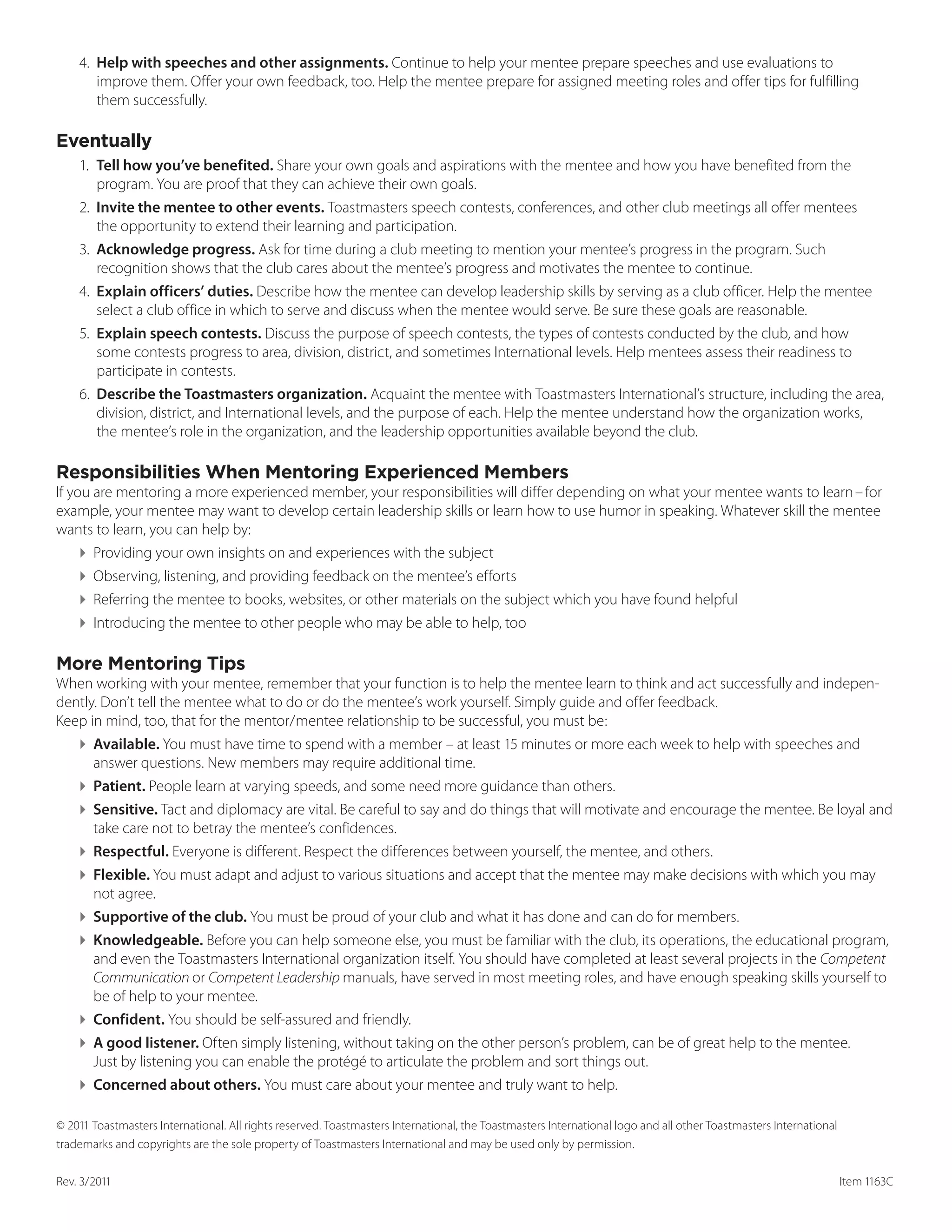 Mentoring - Mentor Assignment Notice | PDF