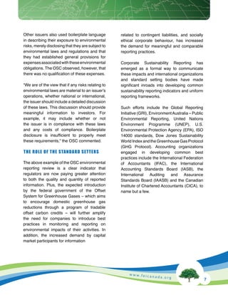 Corporate Sustainability Reporting in Canada