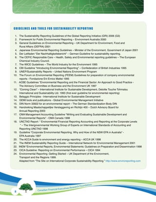 Corporate Sustainability Reporting in Canada