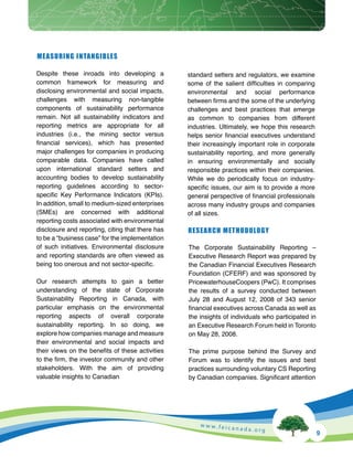 Corporate Sustainability Reporting in Canada