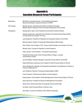 Corporate Sustainability Reporting in Canada