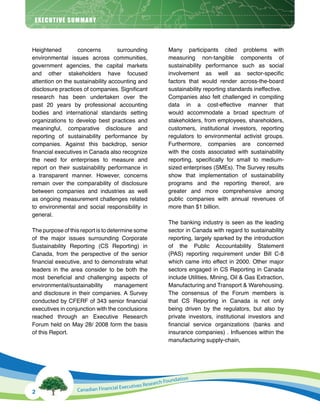 Corporate Sustainability Reporting in Canada