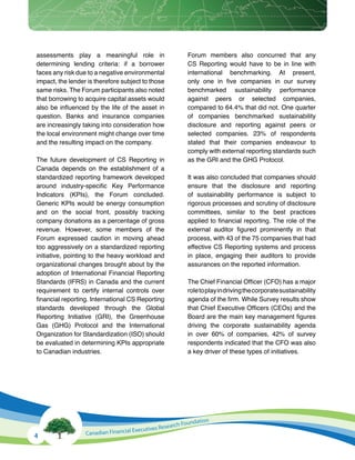 Corporate Sustainability Reporting in Canada