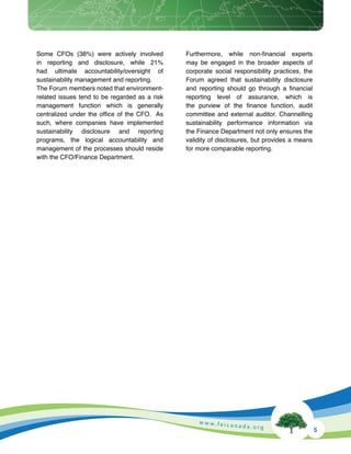 Corporate Sustainability Reporting in Canada