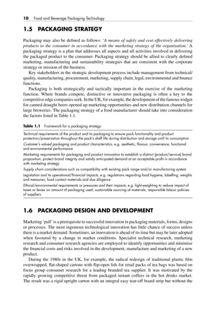 Food And Beverage Packaging Technology 2nd Edition Richard Coles | PDF