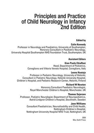 Principles And Practice Of Child Neurology In Infancy 2nd Edition Colin ...