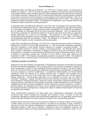   crown holdings 2005_AR