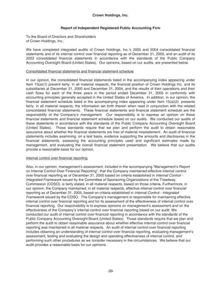   crown holdings 2005_AR