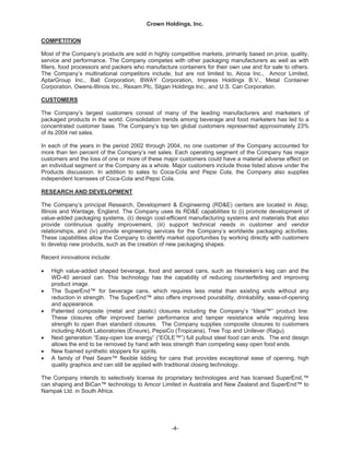   crown holdings 2004annualfinal