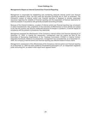   crown holdings 2004annualfinal
