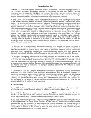   crown holdings 2004annualfinal