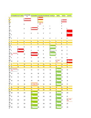 Calendário Escolar 2010-2011_Grelha