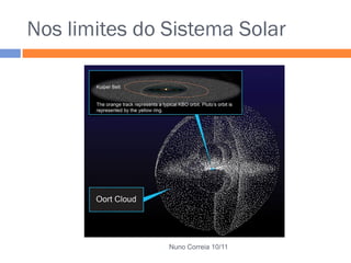 Nos limites do Sistema Solar




               Nuno Correia 10/11
 