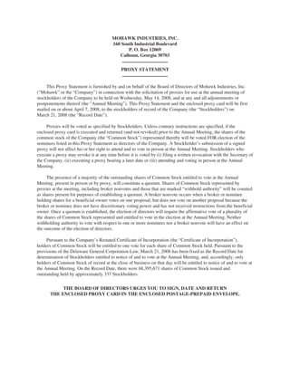 MHK_2008_Proxy_Statement