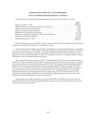 MHK_2008_Proxy_Statement