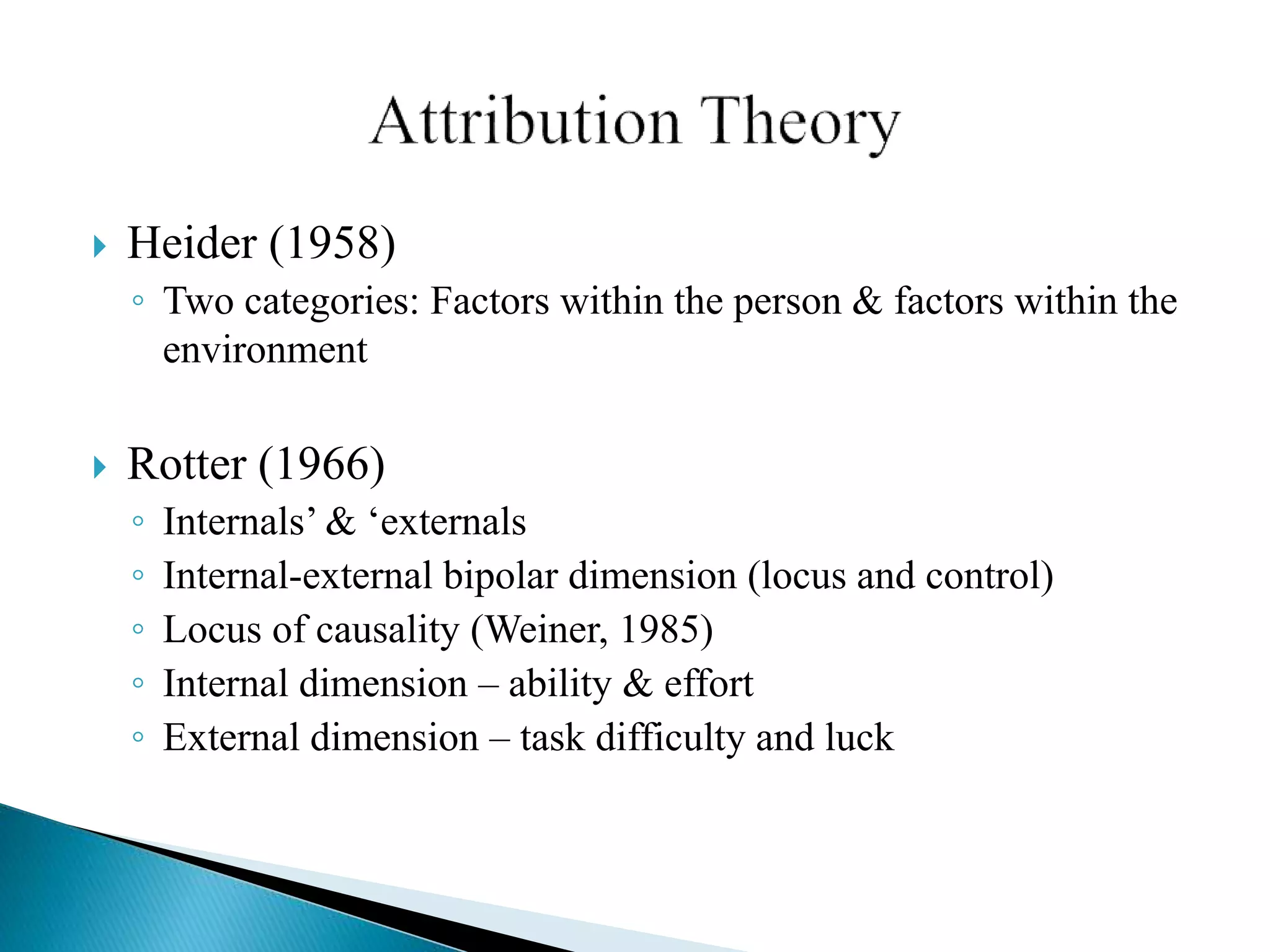 Attribution Theory | PPTX