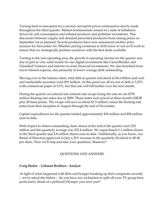 gannett 3Q2007transcript