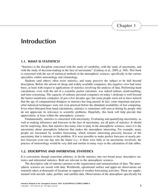 Statistical Methods In The Atmospheric Sciences 3rd Edition Daniel S ...