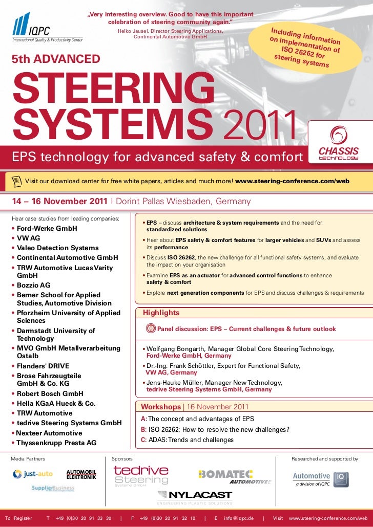 Advanced Steering Systems