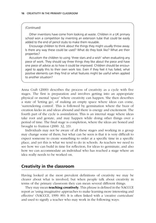Creativity in the Primary Classroom 2nd Edition Juliet Desailly | PDF