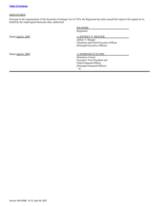 KBHOME_10Q_040907