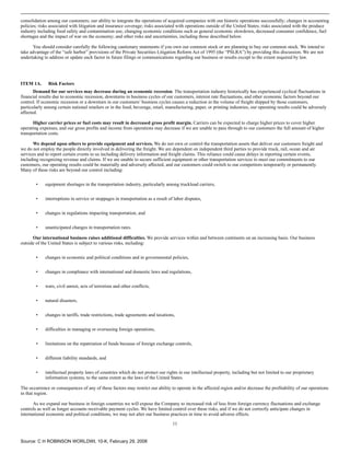 c.h. robinson worldwide10K_2007