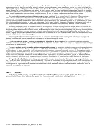 c.h. robinson worldwide10K_2007