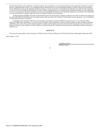 c.h. robinson worldwide10K_2007