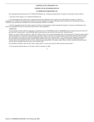 c.h. robinson worldwide10K_2007