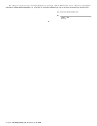 c.h. robinson worldwide10K_2007