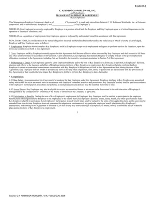 c.h. robinson worldwide10K_2007