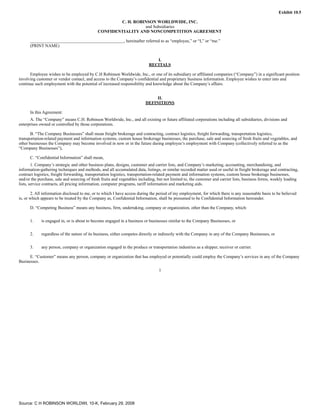 c.h. robinson worldwide10K_2007