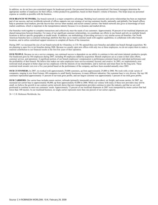 c.h. robinson worldwide10K_2007