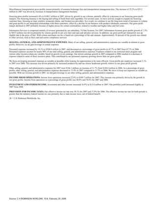 c.h. robinson worldwide10K_2007