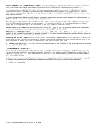 c.h. robinson worldwide10K_2007