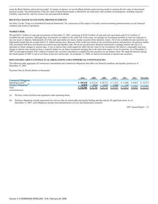 c.h. robinson worldwide10K_2007
