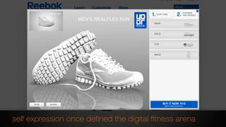 self expression once deﬁned the digital ﬁtness arena
 