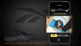 turn your Reeboks into “Me-boks”
You’re ready to mold your custom ﬁtbeds.
It’s really simple, but we’ve created this walk-
through so you’re sure they come out perfect.
Have a question?: GIVE US A SHOUT
FITBEDS CRAFT GOALFITBEDS GOAL TRACK
TIME TO Reeﬁt: 7 Days 13 Hours
 