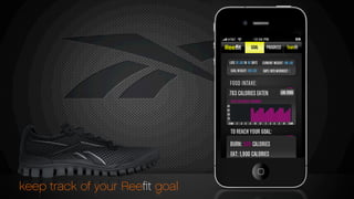 GOAL PROGRESS Teamﬁt
keep track of your Reeﬁt goal
 
