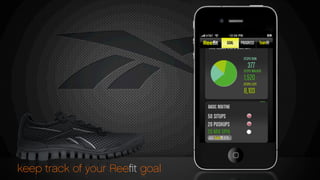 GOAL PROGRESS Teamﬁt
keep track of your Reeﬁt goal
 