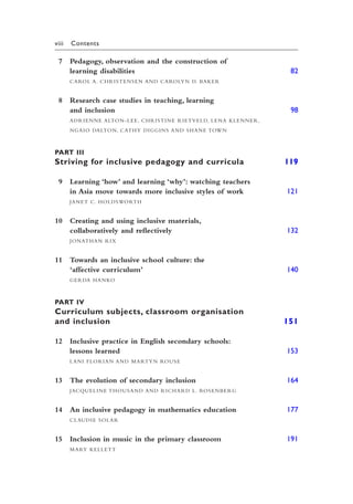 Jonathan Rix Curriculum And Pedagogy In Inclusive Education Values Into Practice ...