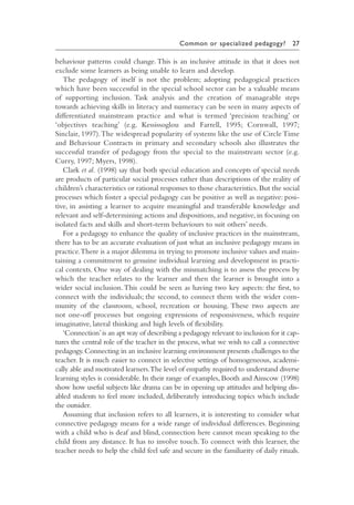Jonathan Rix Curriculum And Pedagogy In Inclusive Education Values Into Practice ...